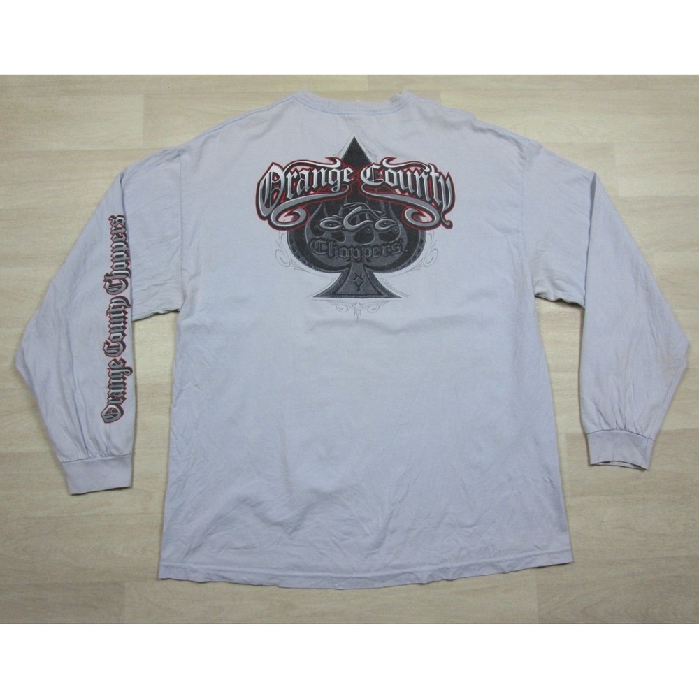 Vintage Y2K Orange County Choppers Biker Long Sleeve T Shirt Men's (2X) 2005